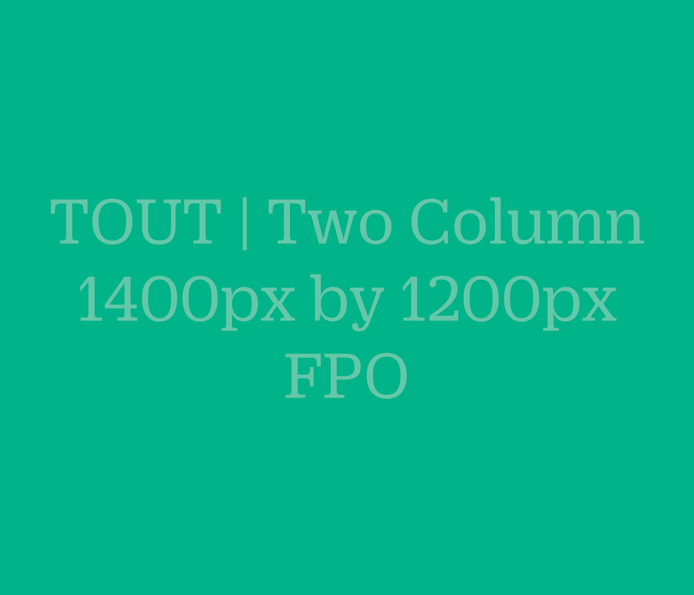 FPO Tout Two Column