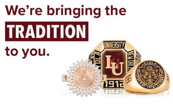 We're Bringing the TRADITION to you. Three class rings.
