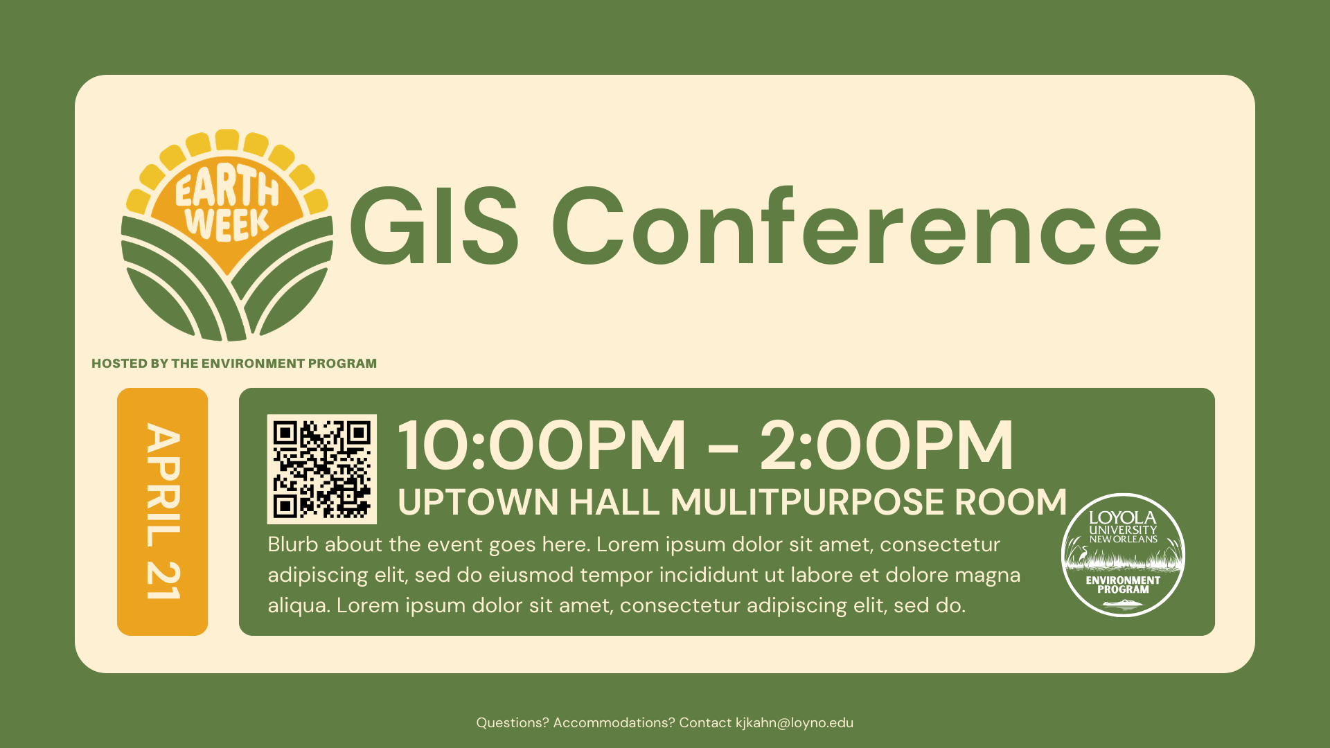 GIS Conference - Earth Week