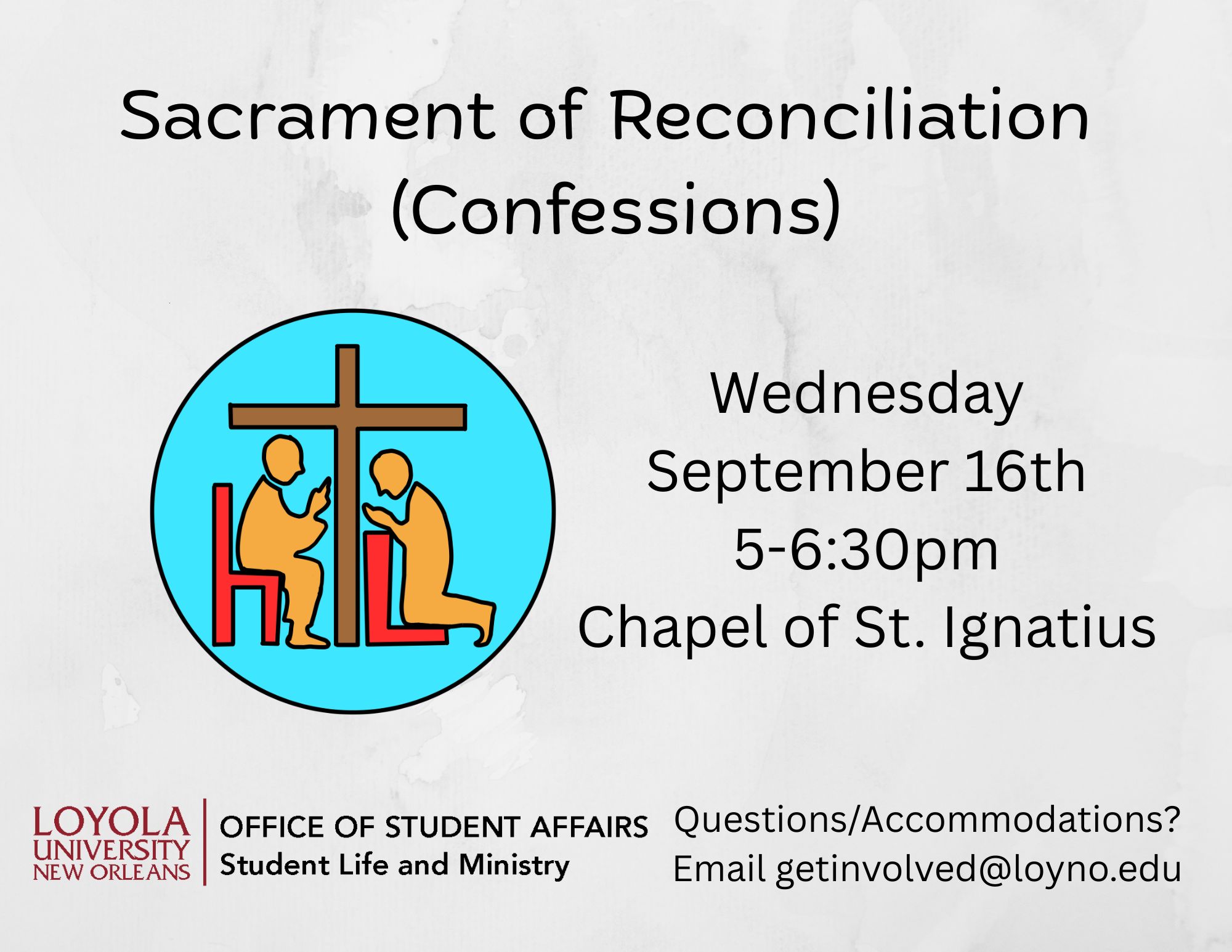 Sacrament of Reconciliation (Confessions)