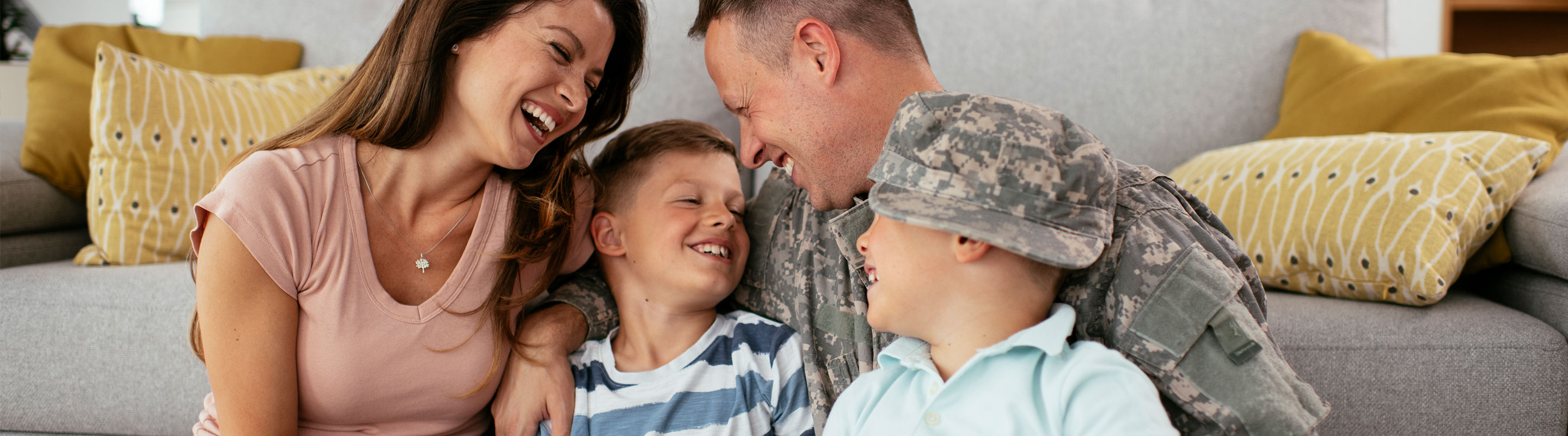 Military Family Smiling 