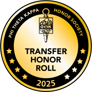 2025 Transfer Honor Roll | Phi Theta Kappa Honor Society